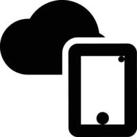 Cloud icon symbol image. Illustration of the hosting storage vector