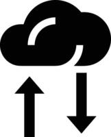 Cloud icon symbol image. Illustration of the hosting storage vector