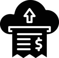 Cloud icon symbol image. Illustration of the hosting storage vector