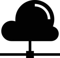 Cloud icon symbol image. Illustration of the hosting storage vector