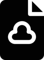 Cloud icon symbol image. Illustration of the hosting storage vector