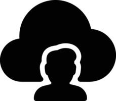 Cloud icon symbol image. Illustration of the hosting storage vector