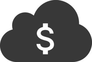 Cloud icon symbol image. Illustration of the hosting storage vector