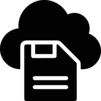 Cloud icon symbol image. Illustration of the hosting storage vector