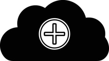 Cloud icon symbol image. Illustration of the hosting storage vector