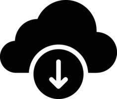 Cloud icon symbol image. Illustration of the hosting storage vector