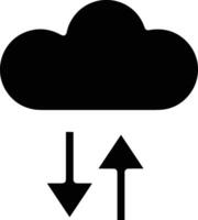 Cloud icon symbol image. Illustration of the hosting storage vector