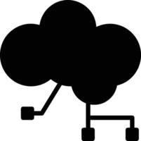 Cloud icon symbol image. Illustration of the hosting storage vector