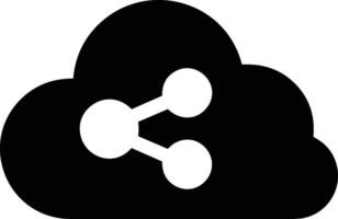 Cloud icon symbol image. Illustration of the hosting storage vector