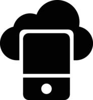 Cloud icon symbol image. Illustration of the hosting storage vector