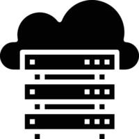 Cloud icon symbol image. Illustration of the hosting storage vector