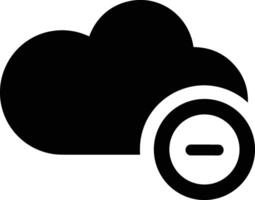Cloud icon symbol image. Illustration of the hosting storage vector