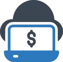 Cloud icon symbol image. Illustration of the hosting storage vector