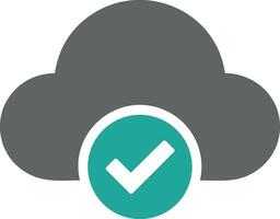 Cloud icon symbol image. Illustration of the hosting storage vector