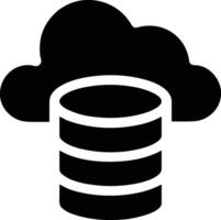 Cloud icon symbol image. Illustration of the hosting storage vector