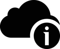 Cloud icon symbol image. Illustration of the hosting storage vector