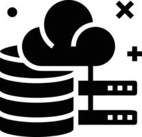 Cloud icon symbol image. Illustration of the hosting storage vector