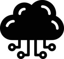 Cloud icon symbol image. Illustration of the hosting storage vector