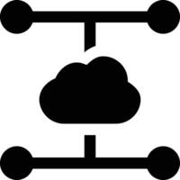 Cloud icon symbol image. Illustration of the hosting storage vector