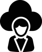 Cloud icon symbol image. Illustration of the hosting storage vector
