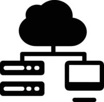 Cloud icon symbol image. Illustration of the hosting storage vector