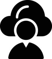 Cloud icon symbol image. Illustration of the hosting storage vector