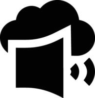 Cloud icon symbol image. Illustration of the hosting storage vector