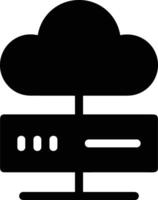 Cloud icon symbol image. Illustration of the hosting storage vector