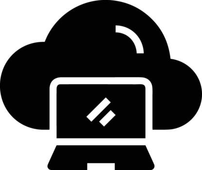 Cloud icon symbol image. Illustration of the hosting storage vector