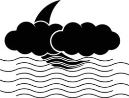 Cloud icon symbol image. Illustration of the hosting storage vector