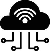 Cloud icon symbol image. Illustration of the hosting storage vector