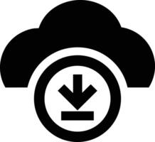 Cloud icon symbol image. Illustration of the hosting storage vector