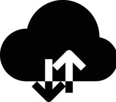 Cloud icon symbol image. Illustration of the hosting storage vector