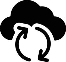 Cloud icon symbol image. Illustration of the hosting storage vector