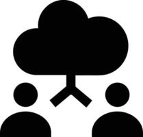 Cloud icon symbol image. Illustration of the hosting storage vector