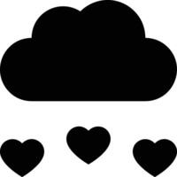 Cloud icon symbol image. Illustration of the hosting storage vector