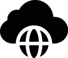 Cloud icon symbol image. Illustration of the hosting storage vector