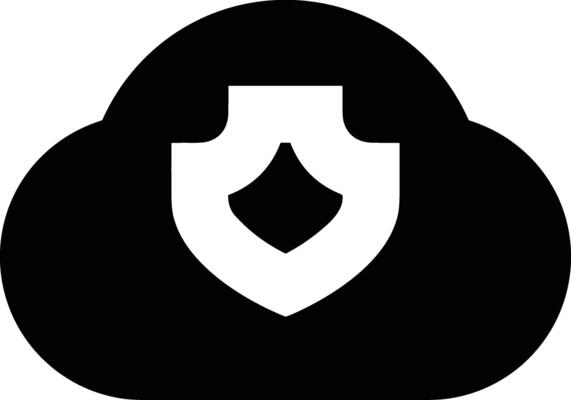 Cloud icon symbol image. Illustration of the hosting storage