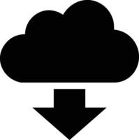 Cloud icon symbol image. Illustration of the hosting storage vector