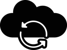 Cloud icon symbol image. Illustration of the hosting storage vector