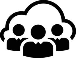 Cloud icon symbol image. Illustration of the hosting storage vector