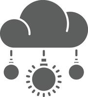 Cloud icon symbol image. Illustration of the hosting storage vector