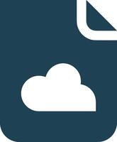 Cloud icon symbol image. Illustration of the hosting storage vector