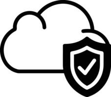 Cloud icon symbol image. Illustration of the hosting storage vector