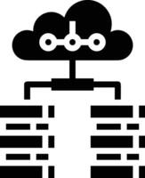 Cloud icon symbol image. Illustration of the hosting storage vector