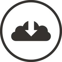 Cloud icon symbol image. Illustration of the hosting storage vector