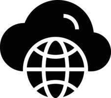 Cloud icon symbol image. Illustration of the hosting storage vector