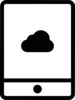 Cloud icon symbol image. Illustration of the hosting storage vector