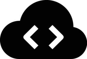 Cloud icon symbol image. Illustration of the hosting storage vector