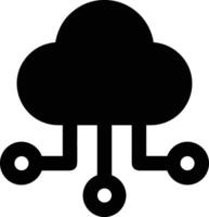 Cloud icon symbol image. Illustration of the hosting storage vector